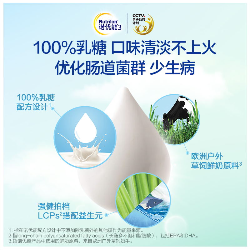 nutrilon官方旗舰店Nutrilon诺优能奶粉2段6-12个月配方900g原装进口牛栏6-12月官旗2