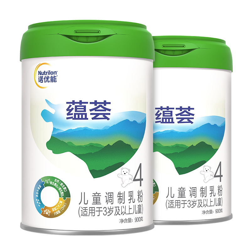 nutrilon官方旗舰店【买2送1】Nutrilon诺优能3蕴荟 4段2罐装儿童配方奶粉  3-6岁3