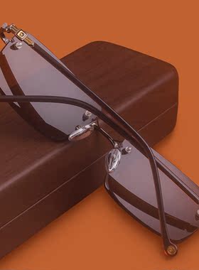 天然小脸型切边男女款个性墨镜