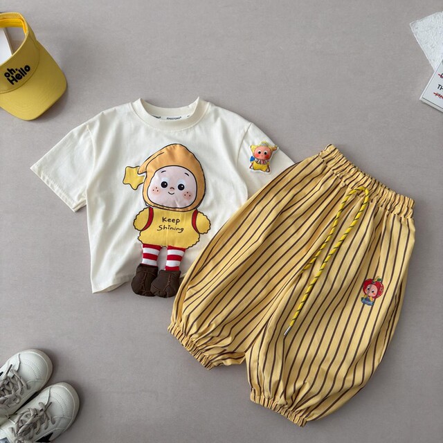 ເດັກນ້ອຍ Summer Korean Version Cute Star Person Cartoon Set