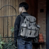 HK Workshop K60 Pepper Salt Retro Outdoor с большой капочкой рюкзак Cowhide Ridvas рюкзак рюкзак