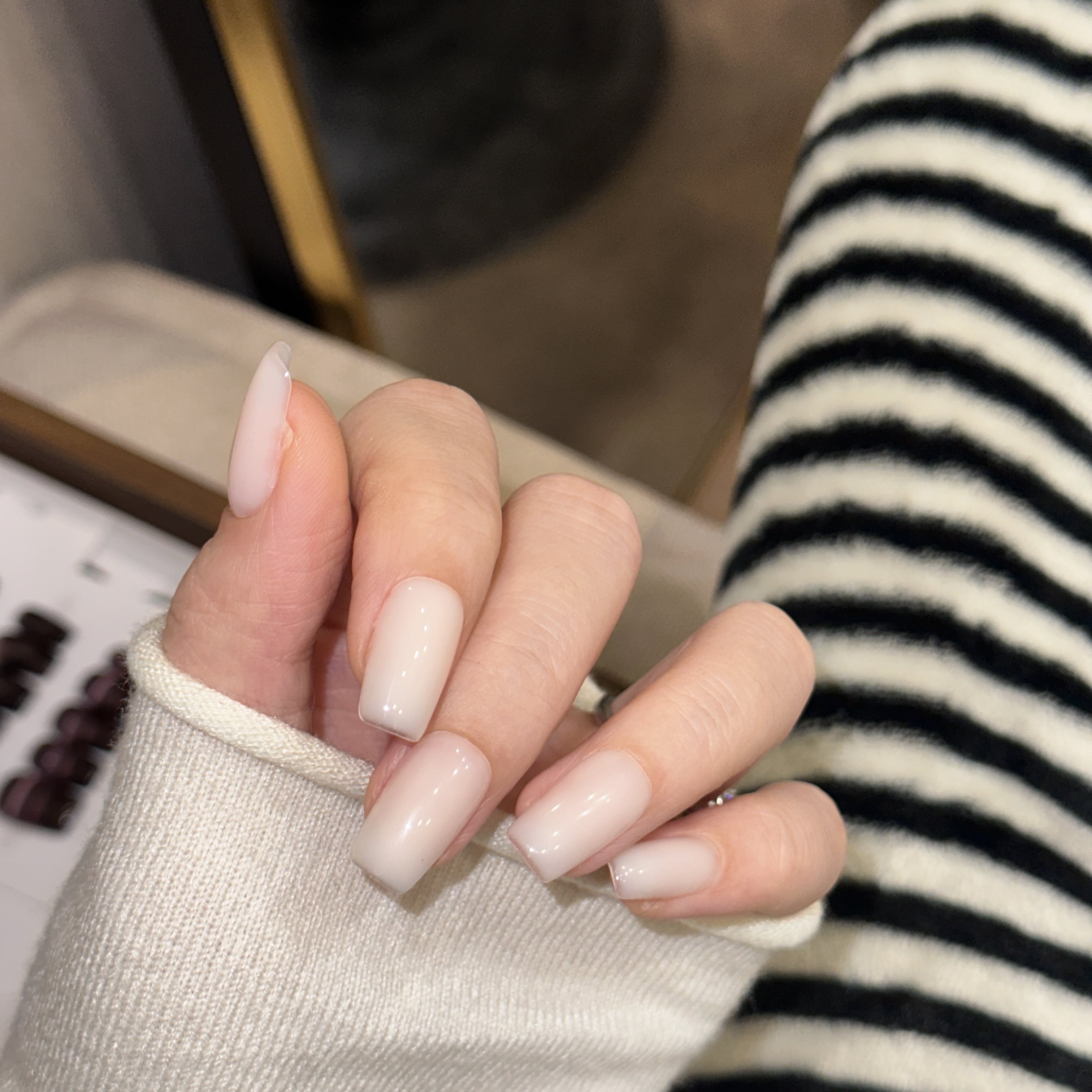 【纯欲天花板】手工短款裸色显白燕麦温柔气质穿戴甲美甲贴片,淘宝优惠券,粉丝福利购,淘宝优惠卷