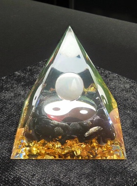 财神金字塔摆件家居客厅办公室桌面装饰品乔迁开业送礼招财摆件