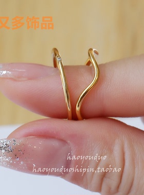 气质潮流戒指钛钢日韩女款