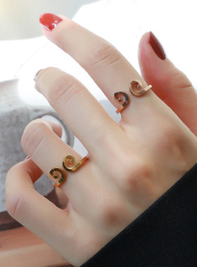 网红抖音同款紧箍咒钛钢开口戒指女式个性轻奢爱情信物至尊宝指环