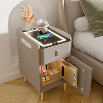 Ultra-narrow intelligent bed head cabinet safe integrated small bedside cabinet with wireless charging multifunctional bedroom containing cabinet
