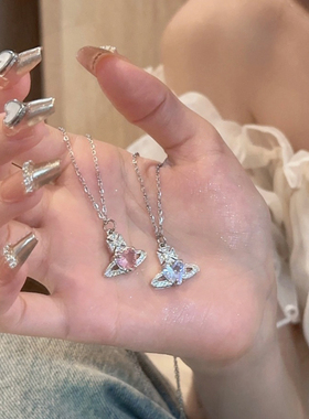锁骨链女轻奢吊坠韦雪同款
