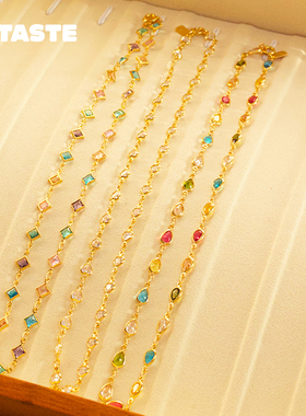 法国DELPHES多彩宝石项链