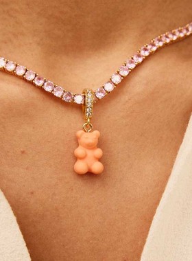 XTASTE挪威雾面哑光小熊吊坠项链