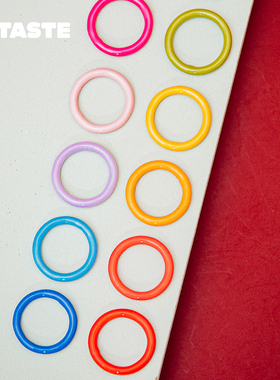 纯色珐琅戒可叠戴时尚款式百搭