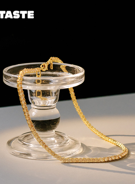 【限时7折】XTASTE 挪威 CRYSTAL HAZE满锆石项链高级叠戴锁骨链