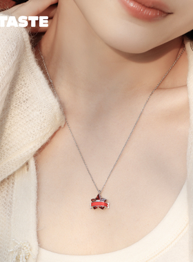 TysGrocery缎带五角星宝石项链