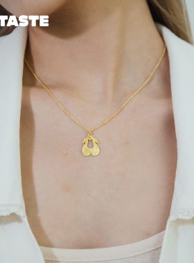 XTASTE 西班牙 APRES SKI 一对天鹅项链镀金配饰原创设计复古正品