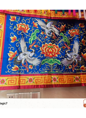 潮汕拜神桌围床裙绣花八仙桌布