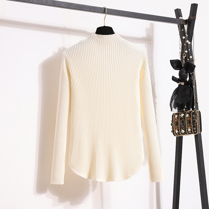 实拍大码女装2025冬季新款套头针织衫加厚中高领打底配大衣毛衣女,淘宝优惠券,粉丝福利购,淘宝优惠卷