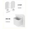 Multifunctional desktop corner perforated board storage rack
