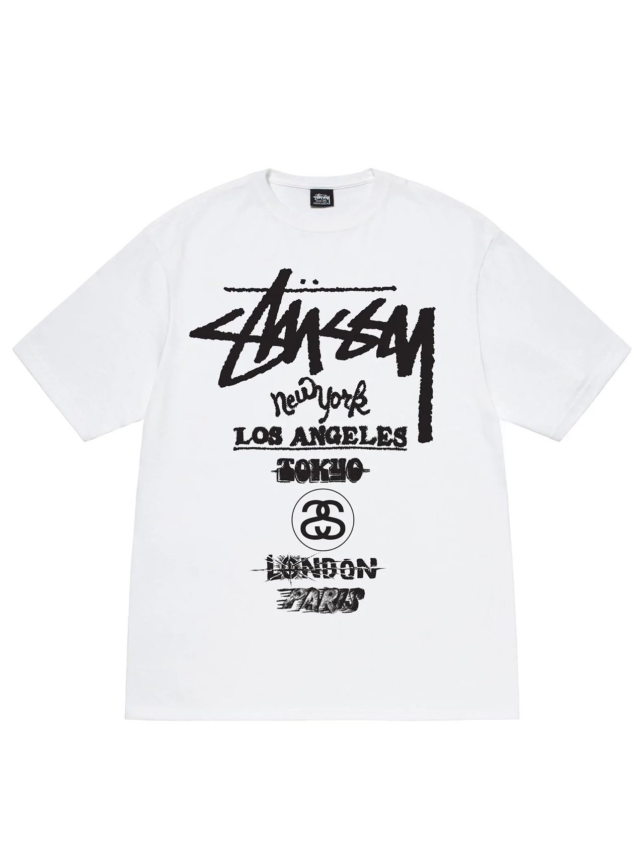 现货日本STUSSY新款TOUR TEE 世界巡游 男女情侣短袖男女 24SS - 图2