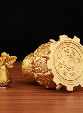 黄厂家批发黄铜天医八卦九龟铜葫芦家居办公室桌面装饰礼品摆件