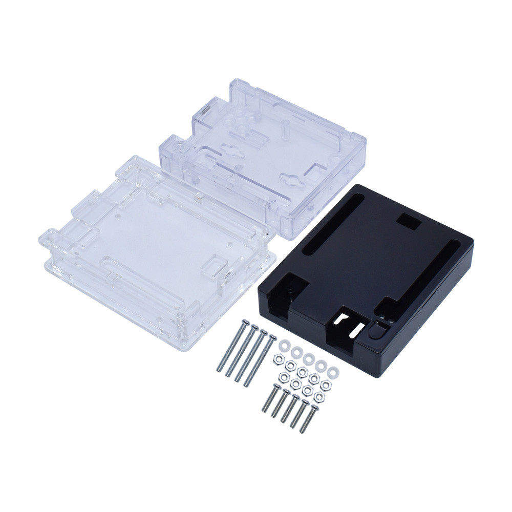 UNO亚克力黑色 ABS注塑塑料外壳透明外壳适用于 Arduino UNO R3_虎窝淘
