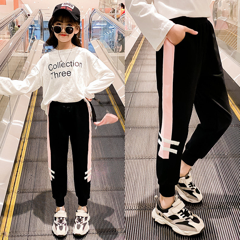 女童运动裤2026新款加绒长裤秋冬儿童外穿洋气休闲中大童加厚裤子,淘宝优惠券,粉丝福利购,淘宝优惠卷