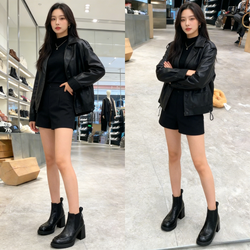 羊皮版~粗高跟简约设计圆头小众深口英伦风女士时尚舒适气质单鞋,淘宝优惠券,粉丝福利购,淘宝优惠卷