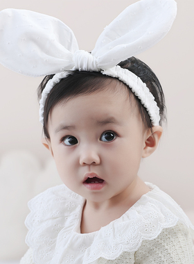 韩国韩版女童发带婴儿兔耳朵发箍