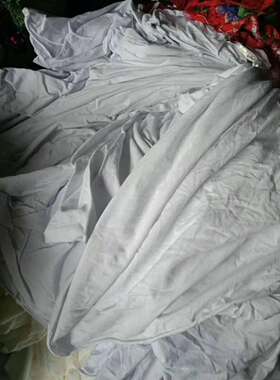 纯棉儿童成人T恤服装棉衣面料黑白色单面针织莱卡拉架奥代尔汗布