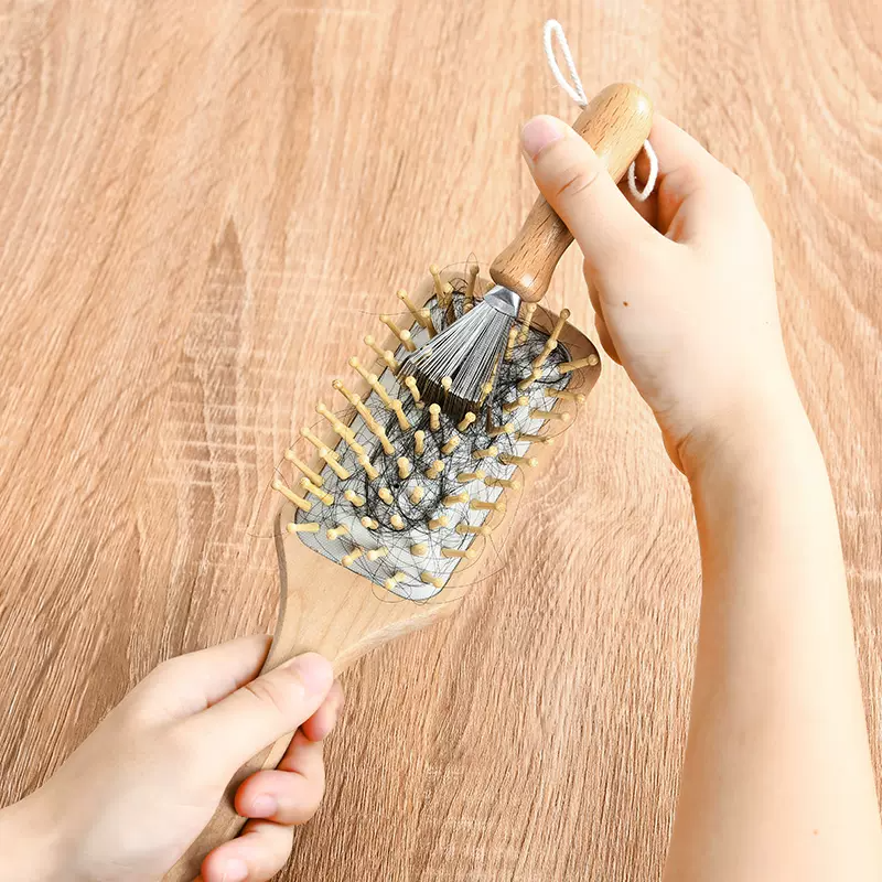 日本气垫梳子清洁刷梳子清洁爪工具清理毛发气囊按摩梳头发清洁器 - 图1