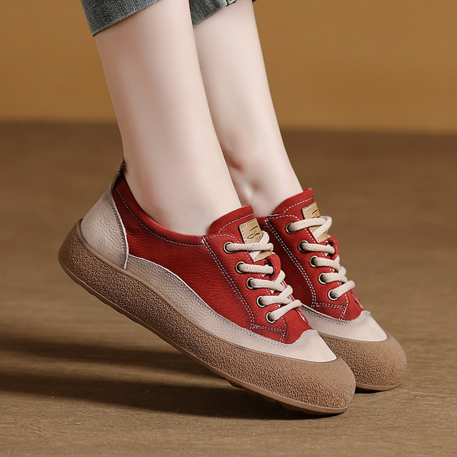 Casual style 2025 spring daily red lace