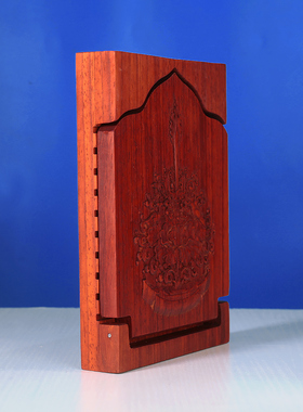 雕花书架可折叠文书剑实木