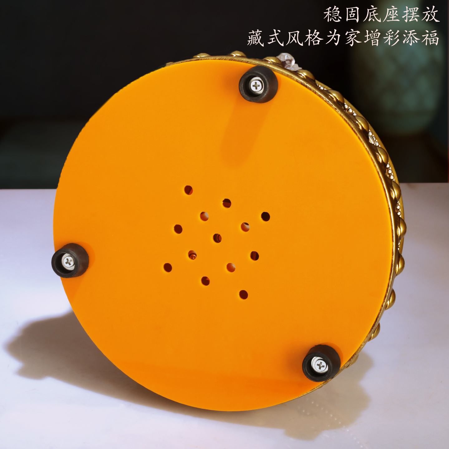 静音缘转经简轮转径筒藏族转经简电动转金筒树脂转家用摆件藏经转 - 图3