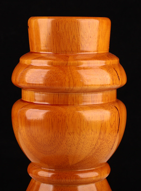 藏式特大号手摇转轮经简底座实木