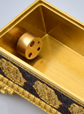 藏式纯铜烛台香炉供奉酥油灯灯座