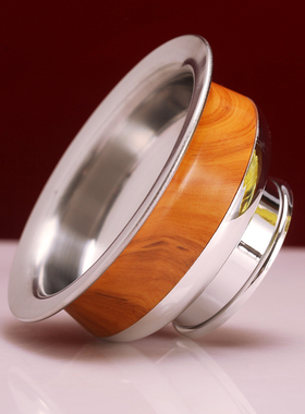 藏式碗不锈钢碗家用双色款碗民族风糌粑碗酥油茶碗糍粑碗大小号