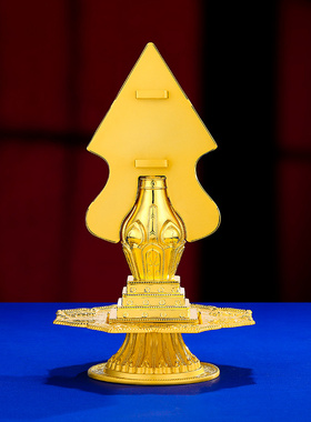 S999纯银镀金上师朵玛供佛用品