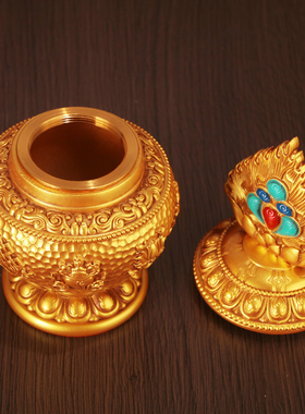 藏式八吉祥财神树脂供奉摆件