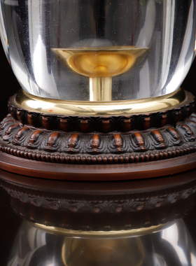 佛堂用品装藏供养舍利子金文纯铜台湾工艺透明噶当塔摆件