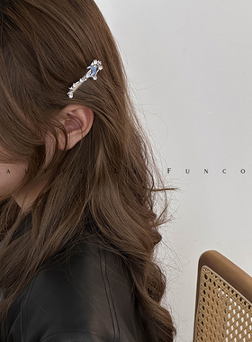 Funcoco银色星空前额碎发鸭嘴夹