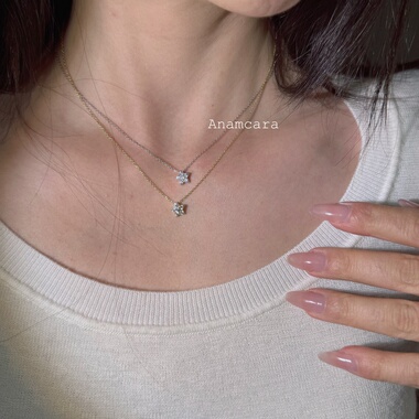 Anam原创925银小众高级锁骨链