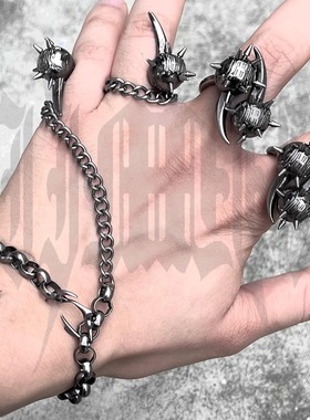 多种戴法指环iiimiii黄铜暗黑