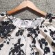 ເສື້ອແຂນສັ້ນລາຍດອກ rayon neck top