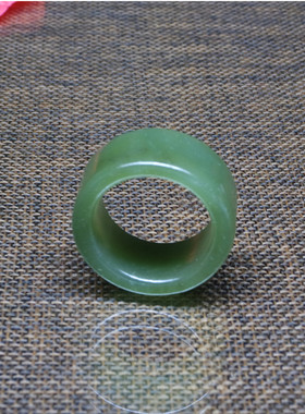 男士指环复古新疆和田玉送证书