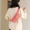 Silver cashier waist bag, multi-layer practical and wear-resistant sports chest bag