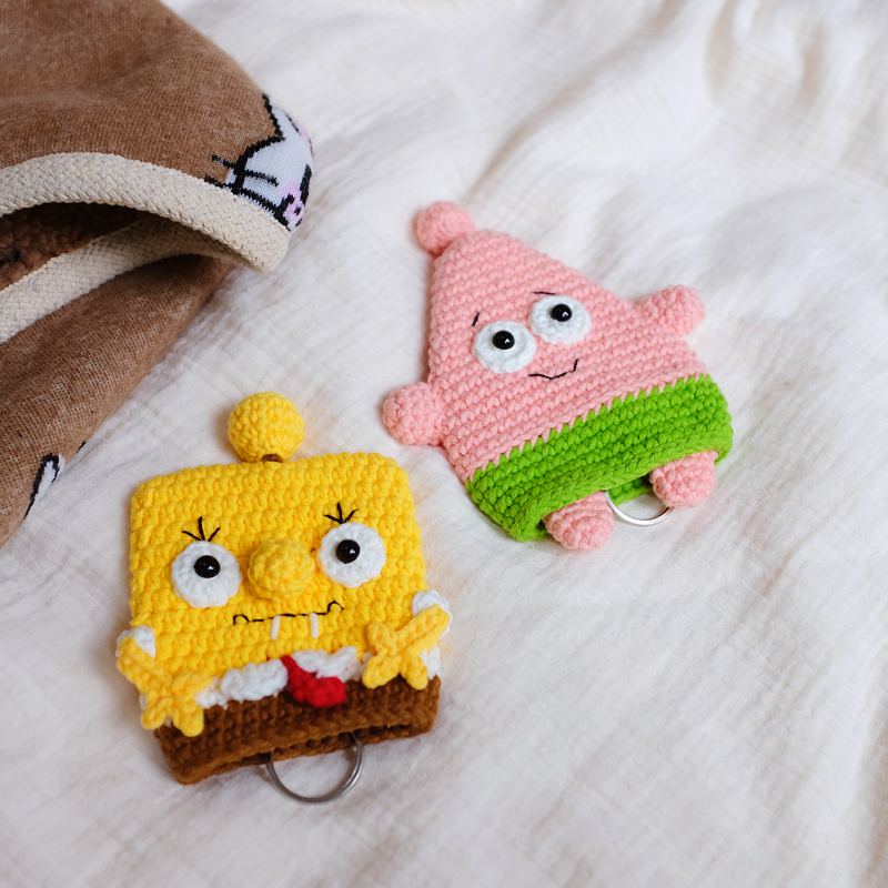 有间布谷林手工钩织毛线钥匙包圣诞节圣诞老人圣诞树卡通钥匙扣,淘宝优惠券,粉丝福利购,淘宝优惠卷