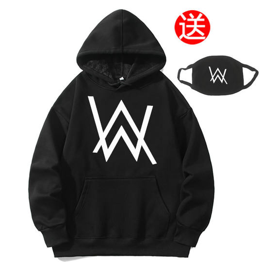 嘉豪同款战衣加绒连帽卫衣男2025新款青少年学生外套秋冬装衣服潮