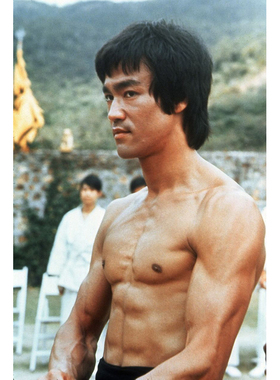 李小龙海报肌肉男武术功夫墙贴画