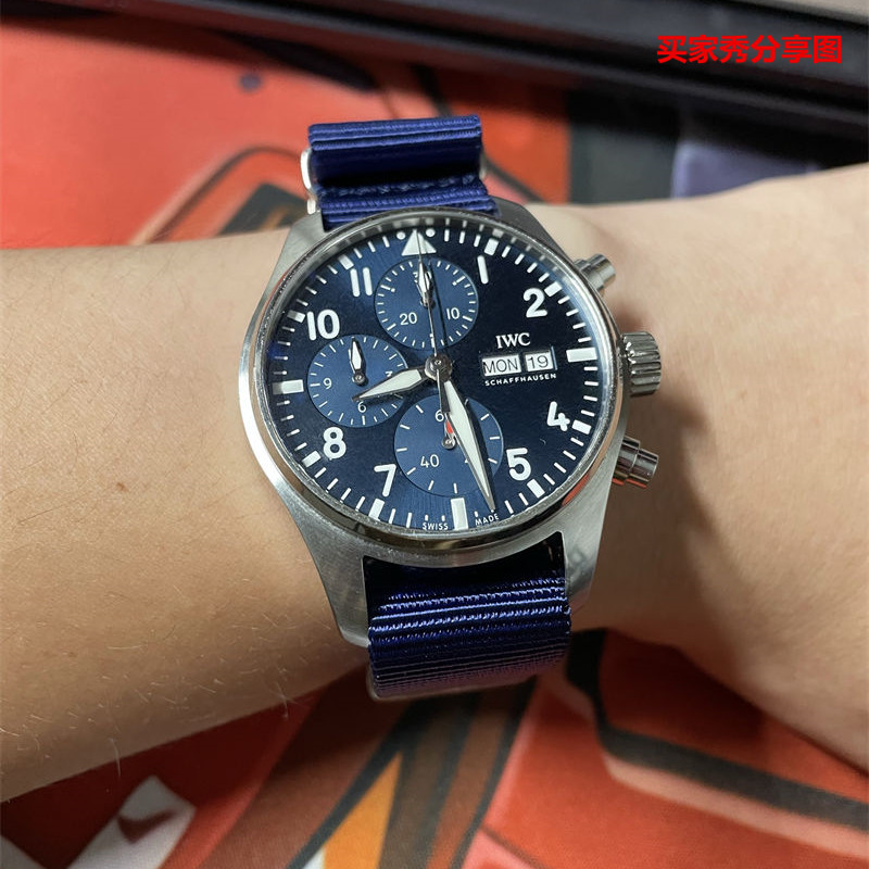 18mm20mm22mm24mm NATO 北约帆布尼龙表带 户外深蓝色 方形扣薄款 - 图1