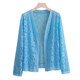 Knitted lace shawl top sun protection cardigan