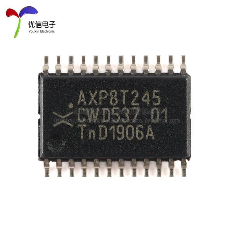 原装正品 74AXP8T245PWJ TSSOP-24 8位双电源转换收发器；三态 - 图1