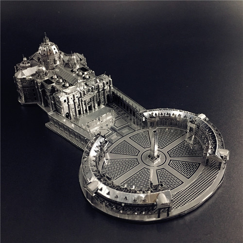 南源魔图3D金属拼图圣彼得大教堂成人玩具益智手工拼装模型礼物 - 图0
